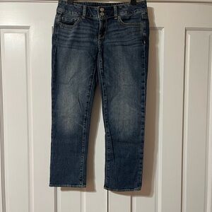 American Eagle Outfitters Dark Blue Cropped Jeans